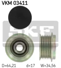 VKM 03411 SKF Механизм свободного хода генератора